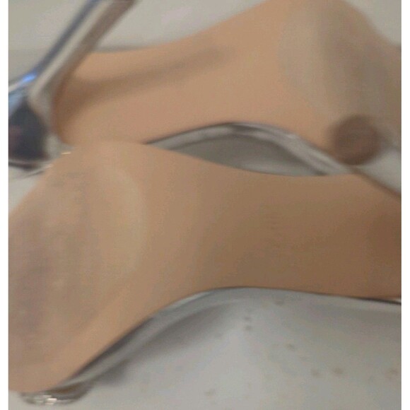 STEVE MADDEN Embellished Confetti Heels Metallic Silver SZ 7 1/2 - Picture 11 of 11